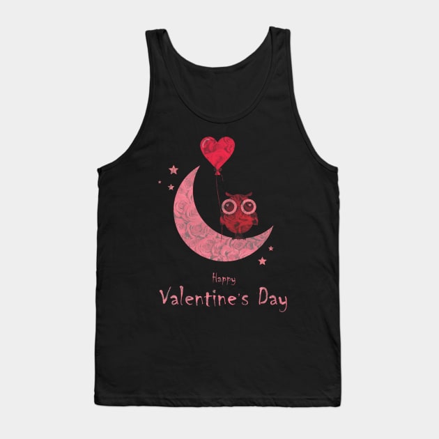 Happy Valentines Day Tank Top by FluffigerSchuh